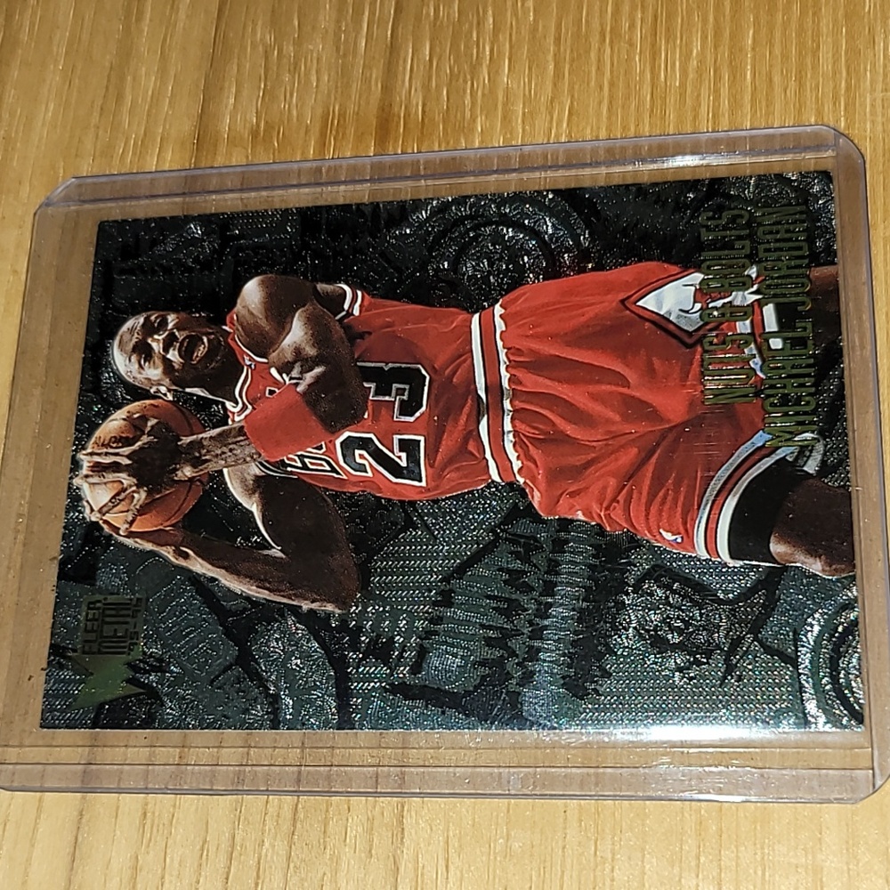 Michael Jordan.  Fleer Metal. Nuts & Bolts. 95'